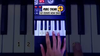 PUBG  Theme Song Piano Tutorial viral shors [upl. by Yrag]