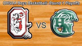 OHSAA Boys Basketball Playoffs Round 1 Holy Name 22 Vs Orrville 53 February 27 2024 [upl. by Cybill]