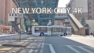 Driving Downtown  Harlem 4K  New York City USA [upl. by Carman324]