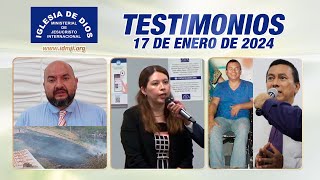 Testimonios 17 de enero de 2024  Iglesia de Dios Ministerial de Jesucristo Internacional [upl. by Allegra]