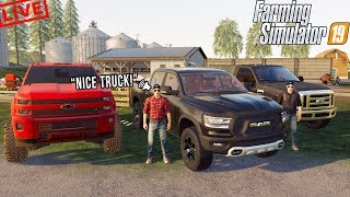 NEW RAM 1500 FARM TRUCK  FARMING TOURNAMENT 18  MULTIPLAYER LIVESTREAM  HONEY DEW FARMS [upl. by Samohtnhoj]