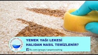 Halıdaki Yemek Yağı Lekesi Nasıl Temizlenir [upl. by Krik]