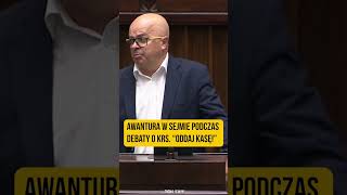 Awantura w Sejmie podczas debaty o KRS quotOddaj kasęquot  OnetNews [upl. by Seedman90]