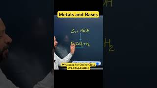 Reaction of zinc with sodium hydroxide  Metals and Bases Class 10 Science NCERT CBSE Gagan Sir [upl. by Nemrak]