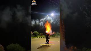 Bikers Celebrate Diwali with EPIC Fireworks Show shorts shortsfeed ytshorts bikers [upl. by Anived468]