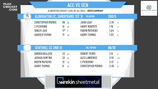 Albrighton CC Shropshire 1st XI v Sentinel CC 2nd XI [upl. by Rask779]