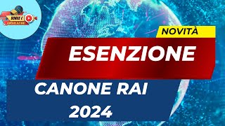 quotEsenzione Canone Rai 2024 Scopri i Requisiti Segreti e le Scadenze per Risparmiare Subitoquot [upl. by Jet991]