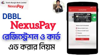 dbbl nexus pay app registration  nexus pay কিভাবে খুলব  নেক্সাস পে একাউন্ট খোলার নিয়ম [upl. by Ahsimet]