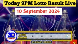 Lotto Result Today 9pm live draw 10 September 2024 Swertres Ez2 PCSO live result [upl. by Green309]