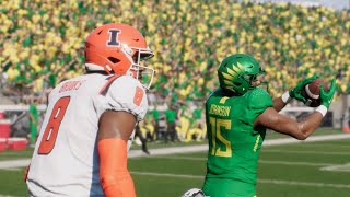 EA SPORTS College Football 25 Illinois vs Oregon  Big Ten Gameplay [upl. by Paolo]