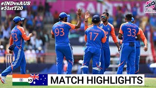 ICC T20 World Cup 2024  India vs Australia  Full Highlights 2024  IND VS AUS 2024 Highlights [upl. by Eon]