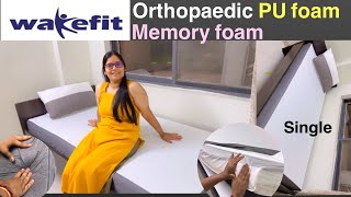 Latest Review of Wakefit Orthopedic Memory Foam 6 Inch Single Pu Mattress  Arpitaawoman [upl. by Ronen]