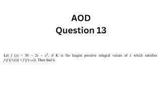 AOD Question 13 [upl. by Royce861]