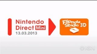 FlipNote Studio 3D Nintendo Direct Mini [upl. by Weisbrodt]