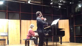 W Lutoslawski Partita for Violin and Piano  Sadra Fayyaz [upl. by Atiana]