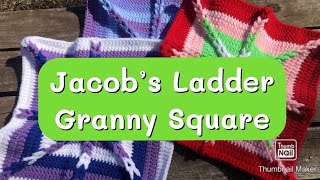 Jacob’s Ladder Granny Square  Crochet Calendar Blanket Squares  The Squirrels Like It [upl. by Sewell]