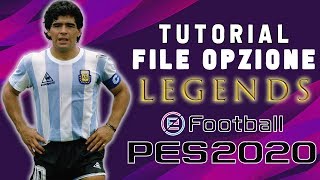 PES 2020 TUTORIAL PS4  COME INSERIRE LE SQUADRE LEGGENDE  NUOVO AGGIORNAMENTO [upl. by Yrahk]