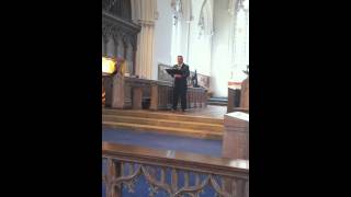 Paul Potts Rehearsal of Mascagni Ave Maria [upl. by Anivlis]