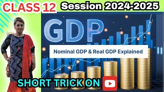 Nominal GDPamp Real GDP  Important CBSE QuestionsNational income class 12 theory with formula [upl. by Labanna]