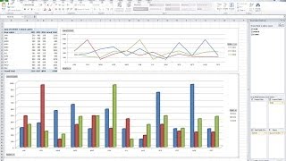 MS Excel  Pivot Table and Chart for Yearly Monthly Summary [upl. by Anilosi]