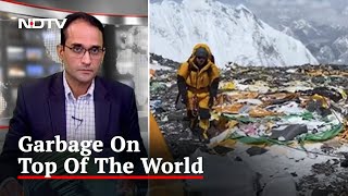 Heartbreaking Video Shows Shocking Amount Of Garbage Piling Up At Mount Everest Campsite [upl. by Madox]