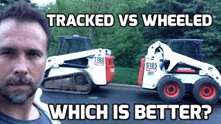 Heavy Equipment Comparison Tracked vs Wheeled Skid Steer [upl. by Dupuy386]