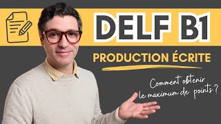 DELF B1  2024  Exemple de PRODUCTION ÉCRITE  PDF [upl. by Ellierim]