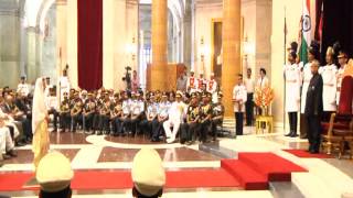 President Mukherjee presents Gallantry Awards at Rashtrapati Bhavan Part 3 [upl. by Astri567]