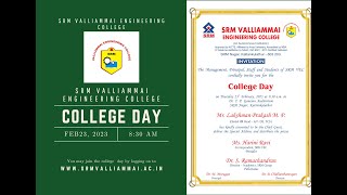 SRM Valliammai Engineering College  College Day 2023 [upl. by Amuwkuhc]