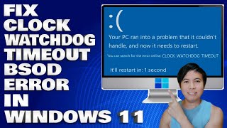 How To Fix Clock WatchDog Timeout BSOD error in Windows 1011 Solution [upl. by Llerrah]