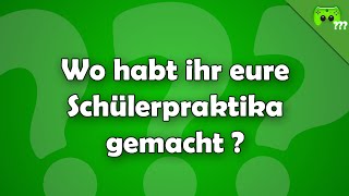 Wo habt ihr eure Schülerpraktika gemacht   Frag PietSmiet [upl. by Aslam]