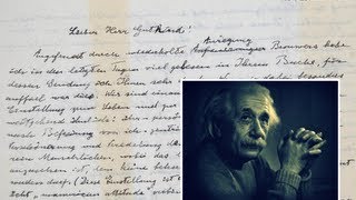 Einsteins Gottesbrief  Einsteins quotGod Letterquot in German [upl. by Anayt]