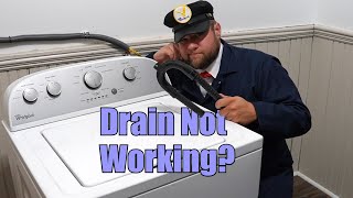 Whirlpool Washer Wont Drain  How to Drain the Washer Diagnose and Fix [upl. by Constanta]