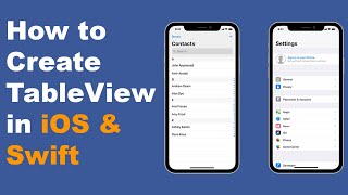 How to Create TableView in Xcode 15 Swift 5 [upl. by Teria]