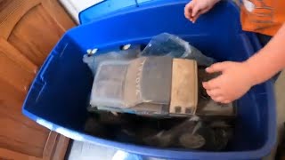 Opening a box of old Rc Cars and Trucks [upl. by Arracat]