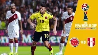 Colombia vs Perú  Copa del Mundo  Cuartos de Final  PES 2021 [upl. by Sevy986]