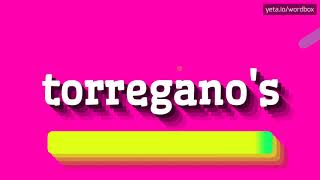 HOW PRONOUNCE TORREGANOS BEST QUALITY VOICES [upl. by Aissat]