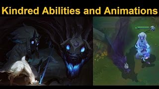 Kindred InGame Abilities Animations and Combat Spotlight  LoLs Newest Champion Preview [upl. by Karlin83]