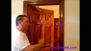 How to Adjust a Door Door Adjustment with Hinges [upl. by Anirdua]