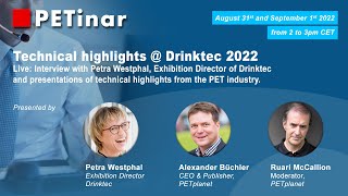 PETplanet PETinar  Technical highlights Drinktec 2022 Part 1 [upl. by Alrad]