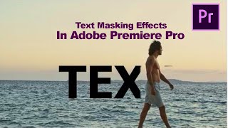 TEXT Masking Effects in Adobe Premiere Pro Tutorialshortvideo graphicdesign trending asmr [upl. by Pierro]