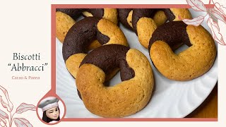 Biscotti ABBRACCI con Cacao e Panna ricetta originale Mulino BiancoFATTI IN CASA [upl. by Yauqram353]