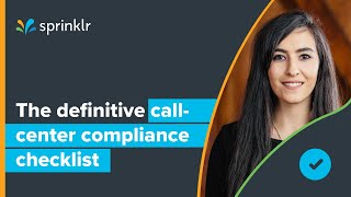 The definitive call center compliance checklist [upl. by Giarg]