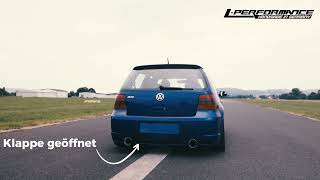 Golf 4 R32 35quot Klappenabgasanlage LPerformance [upl. by Cichocki]