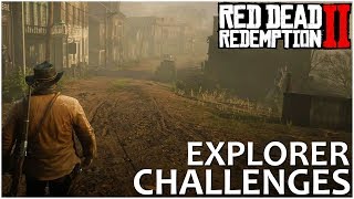 AN IN DEPTH GUIDE TO ALL 10 EXPLORER CHALLENGES  Red Dead Redemption 2 Tips amp Tricks [upl. by Analaf]