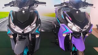 2024 AEROX 155 LATEST COLOR UPDATE DEEP PURPLE AND CYAN [upl. by Sherrill]