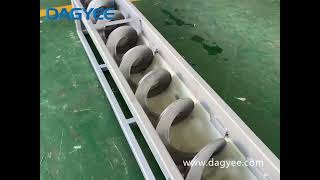 DAGYEE OEM Stainless Steel Centreless U Shape spiral Shaftless Screw Conveyor Manufacturer for dewat [upl. by Atekram892]