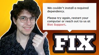 How To Fix We Couldnt Install A Required Dependency Riot [upl. by Worlock940]