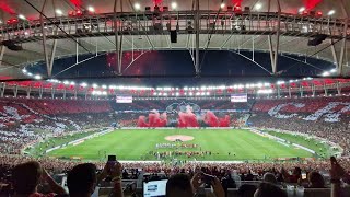 MOSAICO IMPRESSIONANTE DA TORCIDA DO FLAMENGO HOJE NO MARACANÃ LOTADO FLAMENGO 1X0 BAHIA [upl. by Ahsyle191]