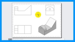 Autocad  Crear vistas a partir de una pieza o modelo 3D Vistas 2D desde 3D Tutorial en español HD [upl. by Clim153]